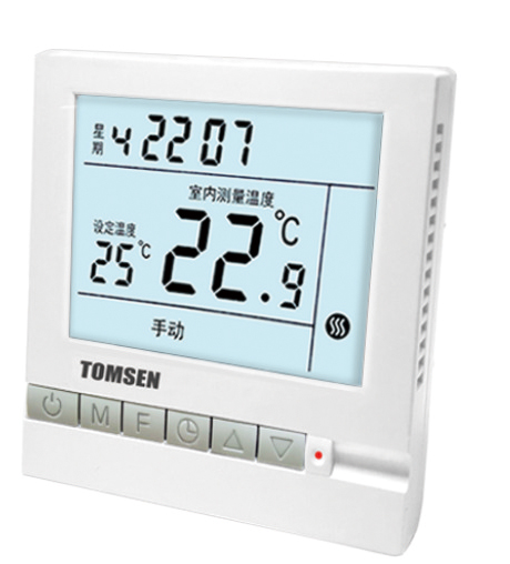 TM802系列大屏液晶显示编程型温控器（电暖/水暖）