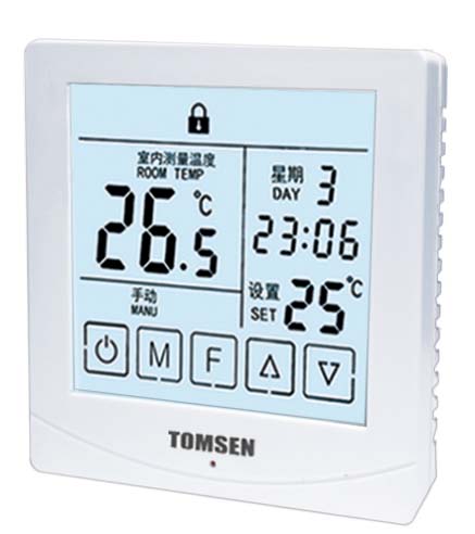 TM815大屏液晶显示编程触摸型温控器（（电暖/水暖）
