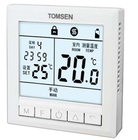 TM832经典按键编程型温控器（电暖/水暖）
